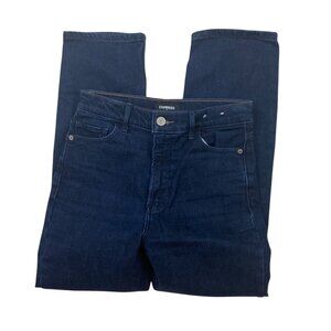 Express High rise Cropped straight stretch Jeans ladies 2